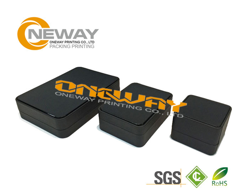 Unique Soft Crease Small Paper Black Packing Boxes UV offset printing