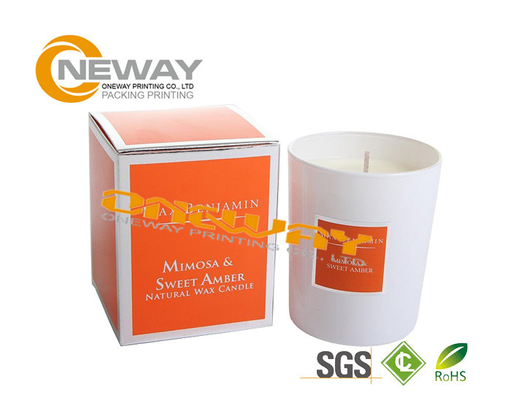 Logo Printed Wholesale Printed Packaging Boxes , Paper Candle Packaging Boxes