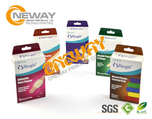 Full Color Printed White Board Box Packed Adhesive Bandage 10pcs / Box Or 20pcs / Box