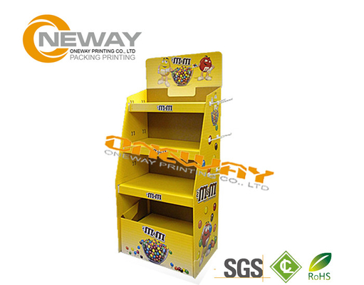 LOW To 50% Off Cardboard Pos Display, Cardboard Floor Display Stand , Paper Shelf Display Stand