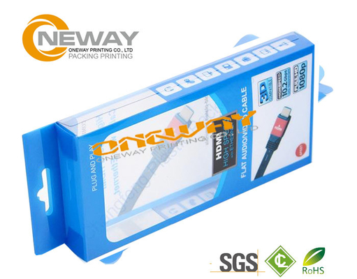 Transparent PVC Custom Packaging Boxes Printed For Electronics