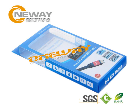 Transparent PVC Custom Packaging Boxes Printed For Electronics