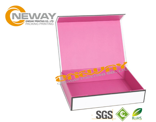 Cardboard Folding Electronics Packaging Boxes Book Shape With Matte Lamination