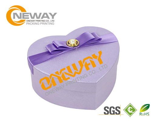 Custom Printed Gift Boxes , Luxury Wedding Favor Gift Packaging Box with Ribbon Closure
