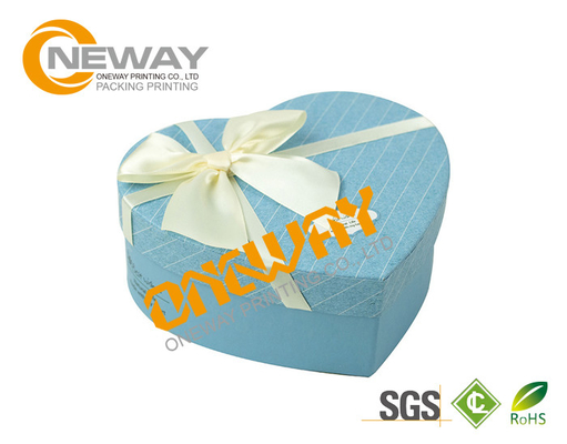 Custom Printed Gift Boxes , Luxury Wedding Favor Gift Packaging Box with Ribbon Closure