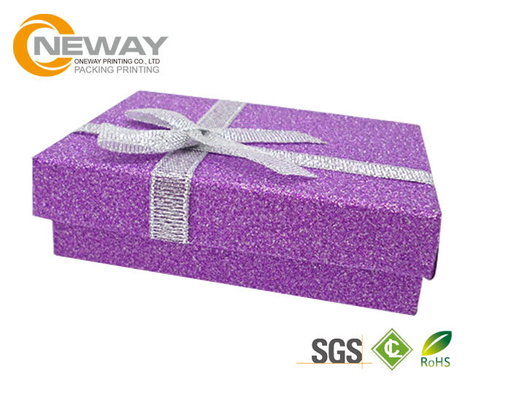 Elegant Style Custom Packaging Boxes , Deluxe Ribbon Jewelry Boxes
