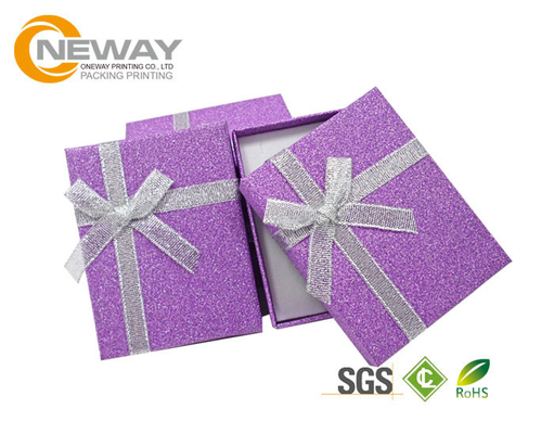 Elegant Style Custom Packaging Boxes , Deluxe Ribbon Jewelry Boxes