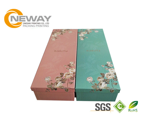 Luxury Custom Printed Gift Boxes With Lids , Square Deluxe Rigid Paper Boxes