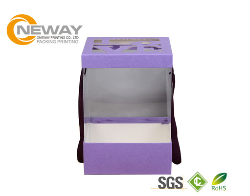 Modern Luxury Decorative Paper Boxes / Flower Shipping Boxes With Art Paper