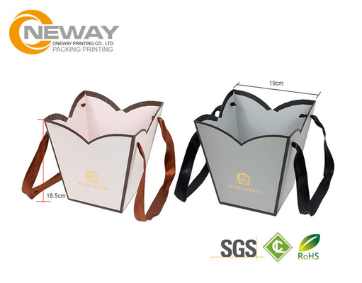 OEM / ODM Customized Flower Gift Packaging Boxes With Silk Printing