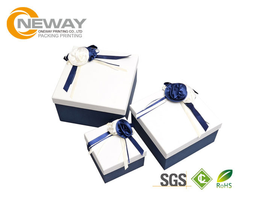 Rose Printed Wedding Flower Packing Boxes Flower Paper Box for Gift Basket