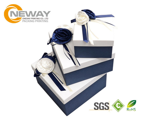 Rose Printed Wedding Flower Packing Boxes Flower Paper Box for Gift Basket