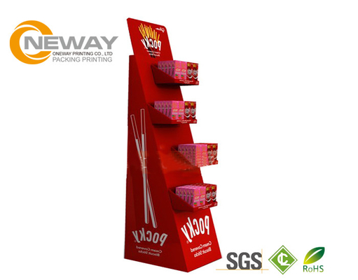 Customized Corrugated Floor Standing Display Racks for Baby Products