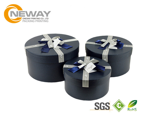 Flower Gift Box Cylindrical Wedding Candy Gift Paper Round Flower Box For Bridal And Baby Shower
