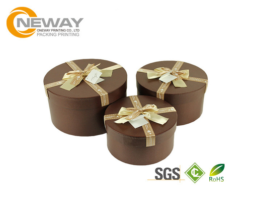 Flower Gift Box Cylindrical Wedding Candy Gift Paper Round Flower Box For Bridal And Baby Shower