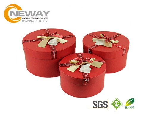 Flower Gift Box Cylindrical Wedding Candy Gift Paper Round Flower Box For Bridal And Baby Shower