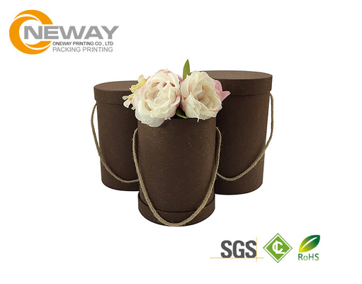Flower Gift Box Luxury Rose Delivery Round Flower Paper Box / Personalized Gift Boxes