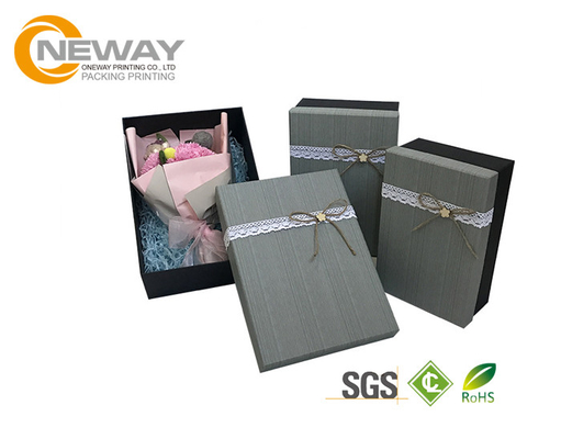 Flower Gift Box Popular Luxury Packaging Square Flower Paper Box Black Hat Shape
