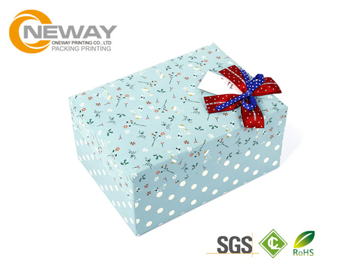 Flower Gift Box Glossy Lamination Flower Paper Box Square with Special Art Paper