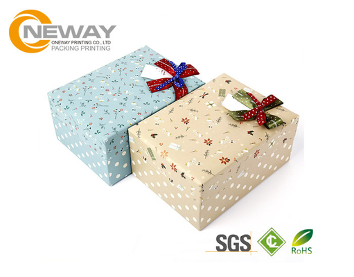 Flower Gift Box Glossy Lamination Flower Paper Box Square with Special Art Paper