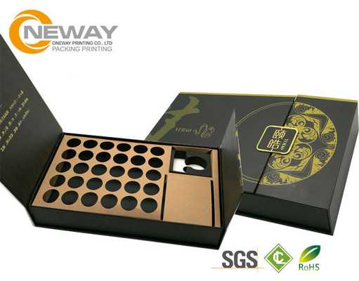 Custom Printing Black Cardboard Flower Gift Box Packaging Rectangle Construction