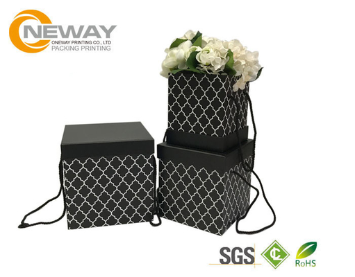 Luxury Waterproof Square rose flower box , Cardboard Presentation Boxes