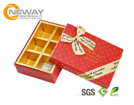 Hand Made Flower Gift Box Packaging , paper presentation boxes Pink / Black / Yellow