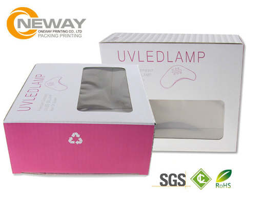 Superior Art Paper Electronics Packaging Boxes with Window , All Sizes Available