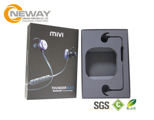 Recycle Packaging Rigid Gift Box For Earphones , Environment Friendly