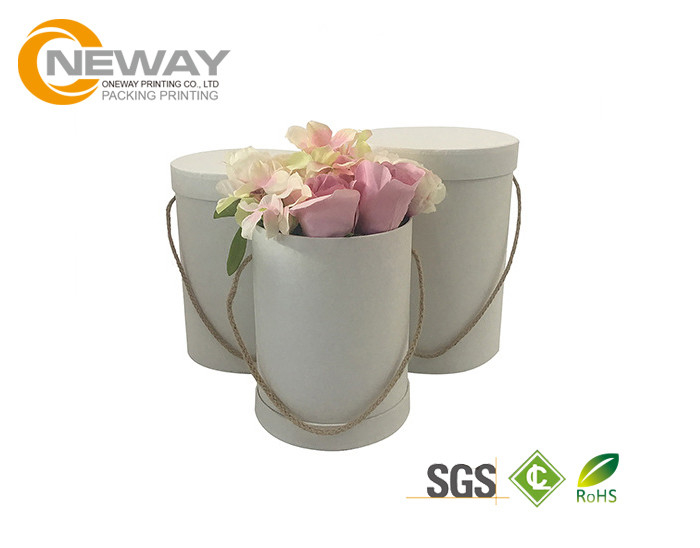 Flower Gift Box Luxury Rose Delivery Round Flower Paper Box / Personalized Gift Boxes